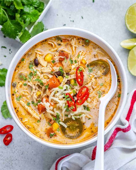 Creamy Chicken Tortilla Soup Healthy Fitness Meals