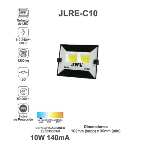 Reflector De Led Tipo Cob W Jlre C Lighting King