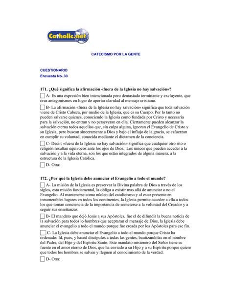 171 Qué significa la afirmación fuera de la Iglesia