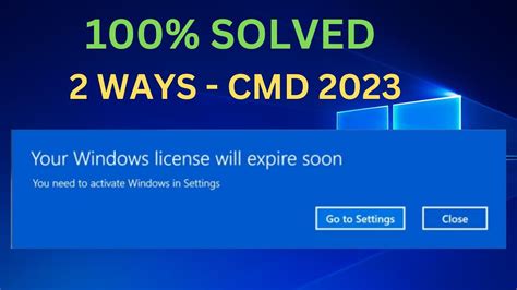 Your Windows License Will Expire Soon In Windows You Need