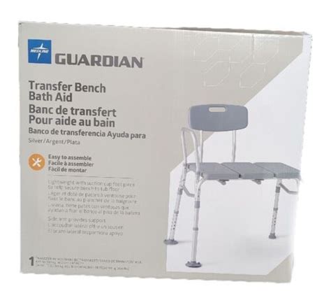 G3 100kbx1 Medline Guardian Showertransfer Bench Wback 400 Lb