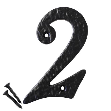 RCH Hardware NO IR830 100 Iron House Number 4 Inch Black Walmart