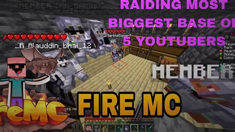 I Raided The Biggest Base In Fire Mc Firemc Minecraft YouTube