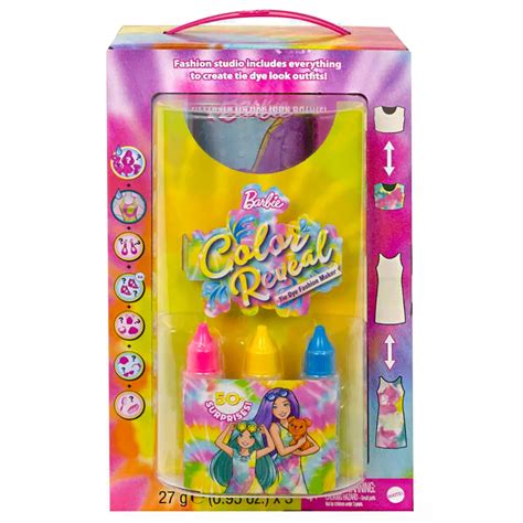 Barbie Color Reveal Tie Dye Fashion Maker Series Gift Set Shop Action