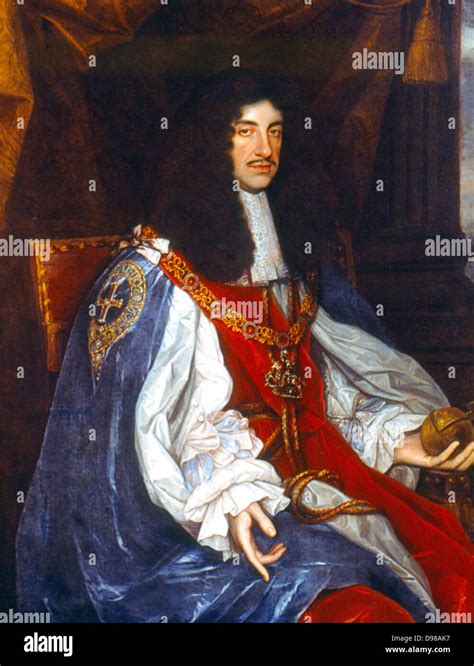 Charles II (1630-1688) King of Britain and Ireland 1660-1688. Portrait ...