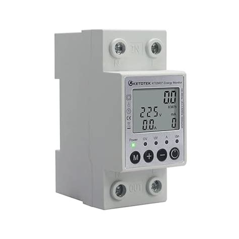 Ketotek Single Phase Energy Meter Din Rail Electric Meter Kwh Meter Lcd