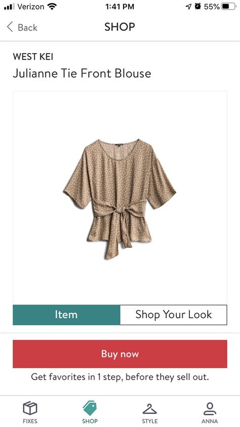 Pin By Anna Wimmer On Stitch Fix Tie Front Blouse Style Shopping