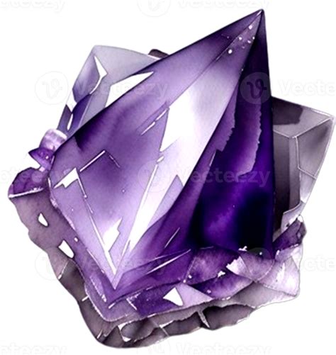 Ai Generated Mineral Amethyst Purple Color 41951638 Png