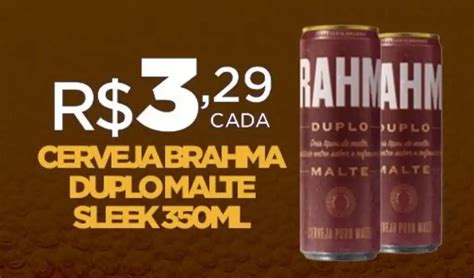 Cerveja Brahma Duplo Malte Sleek Ml Oferta Na Db Supermercados