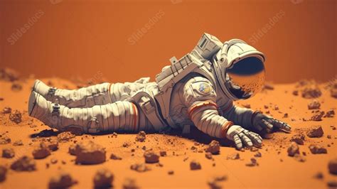 Fundo Astronauta Ilustrado Caindo No Espa O Para Slides E Powerpoint