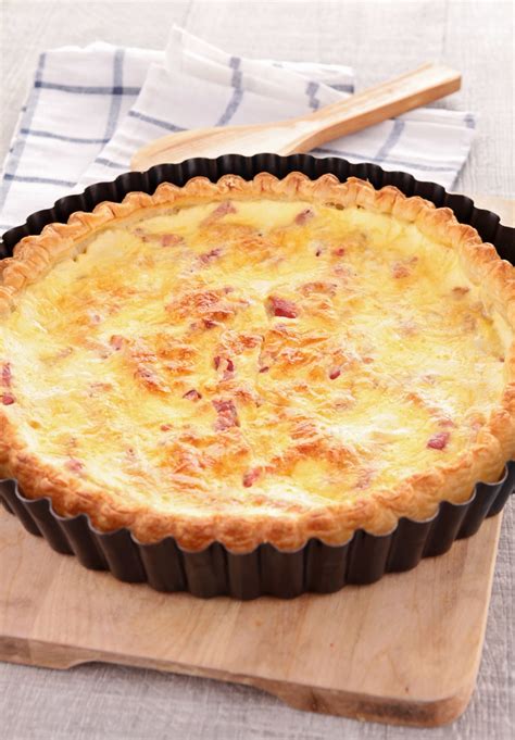 Recette quiche lorraine sans crème Marie Claire