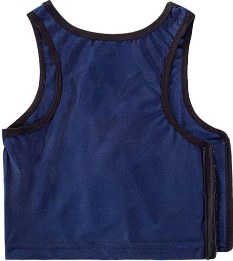 Baronhong Quicking Drying Elastic Band Swimming Chest Binder For Tomboy Trans Lesbian Blue