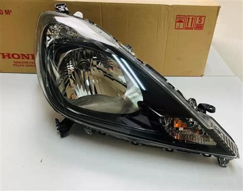 Farol Honda New Fit Twist 2013 2014 2015 Masc Negra Direito