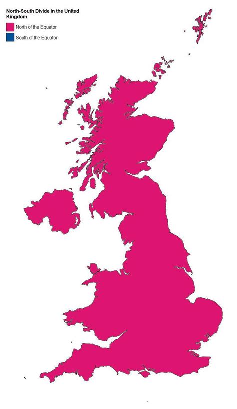 Map of the UK's North/South Divide | Scrolller