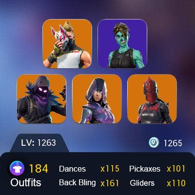 SUPER SAFE STACKED FORTNITE ACCOUNT WITH FULL EMAIL ACCESS IGV