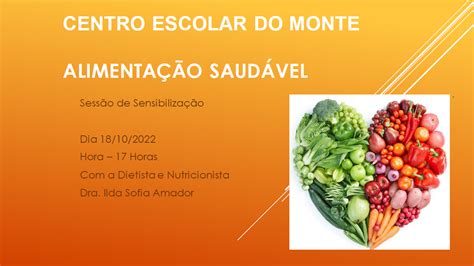 Alimentação saudável Sessão de Sensibilização 18 OUT 22 AE Murtosa