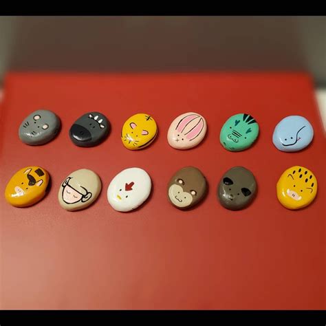 Chinese Zodiac Fruits Basket Stones