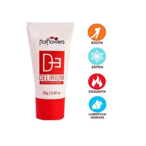 Lubrificante Excitante Unissex Delirium Gel Hot Flowers Shopee Brasil