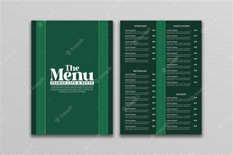 Premium Psd Restaurant Menu Template