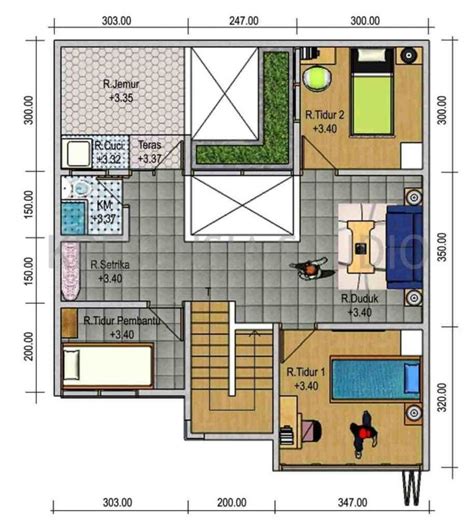 Desain Rumah Minimalis Ukuran 12x12