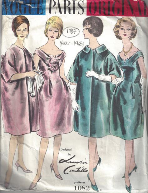 Vintage Vogue Sewing Pattern B Dress Coat Jeanne