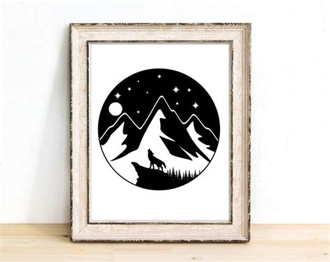 Mountain Svg Bundle Geometric Mountain Svg Camping Outdoors Etsy