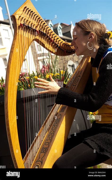 Welsh Harpist Hi Res Stock Photography And Images Alamy