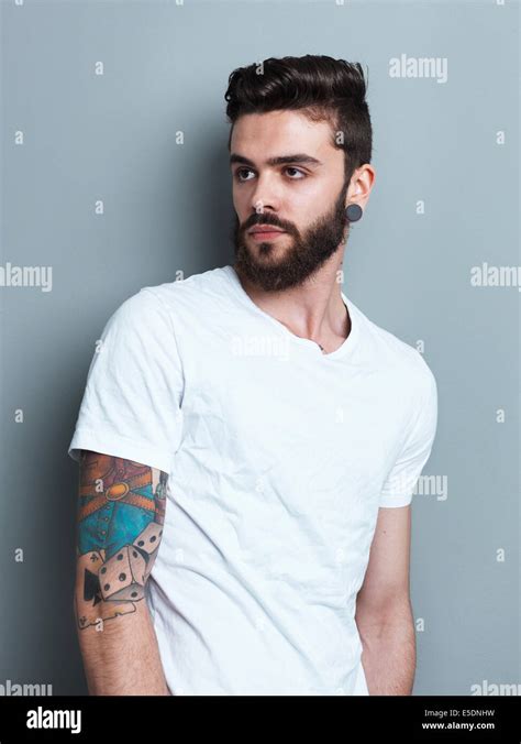 Tattooed Brunette Hi Res Stock Photography And Images Alamy