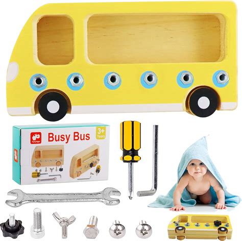 TaimeiMao Montessori Holz Schraubbrett,Montessori Spielzeug