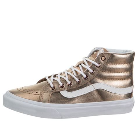 Vans Sk8 Hi Slim Casual Skateboarding Shoes Gold Vn0a32r2lz9 Kicks Crew