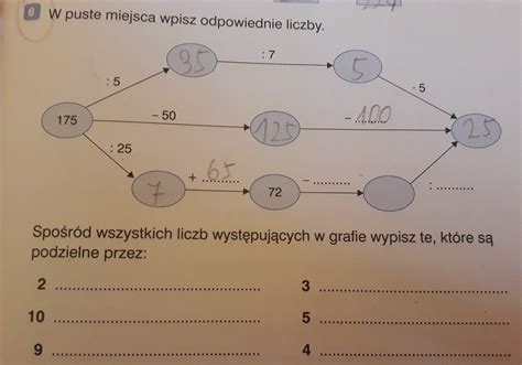 DAJE NAJ 3 KLASA PODSTAWÓWKI W puste miejsca wpisz odpowiednie liczby