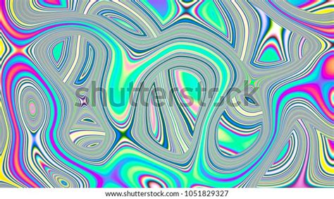 Abstract Rainbow Holographic Oil Slick Illustration Stock Illustration