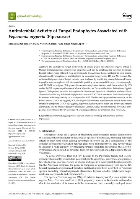 Pdf Antimicrobial Activity Of Fungal Endophytes Associated With