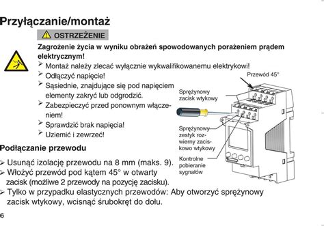 TSDW1CO TSDW2CO GB D F N PL RO Instrukcja Monta U I Obs Ugi Zegar