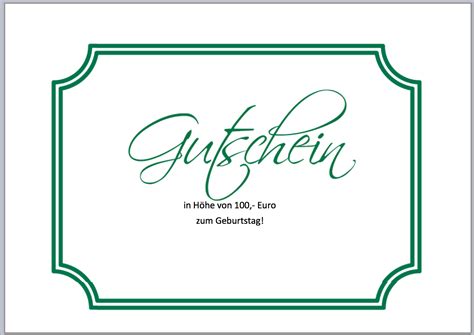 Gutscheine Excel Vorlagen Für Jeden Zweck