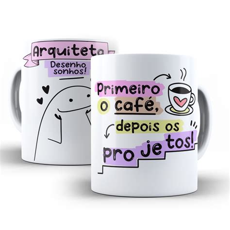 Caneca Arquiteta Caneca Profiss O Flork Porcelana Ml Shopee Brasil