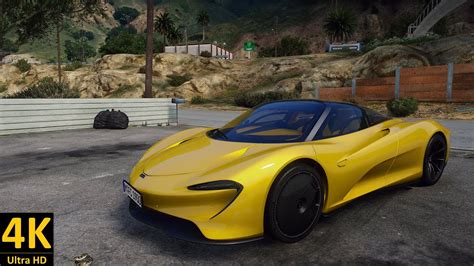 Mclaren Speedtail 2019 Add On GTA 5 Cars 4K Ultra Realistic