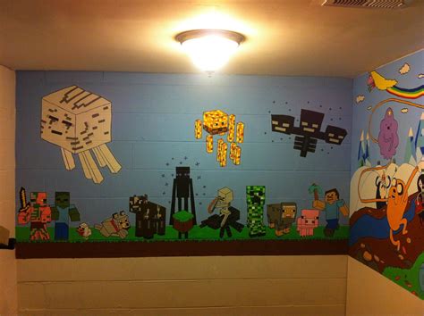 Minecraft Bedroom Murals House People