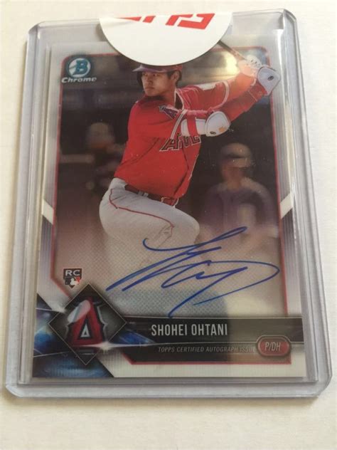 大谷翔平 Bowman Chrome 2018 直筆サインカード 超 ルーキーカード Shohei Ohtani Auto Rc Topps