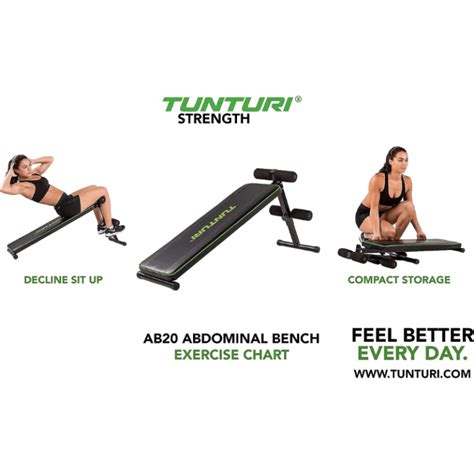 Tunturi Abdominal Sit Up Bench Gym Gear