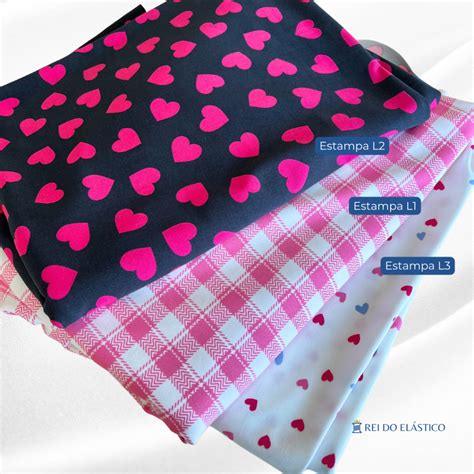 Tecido Microfibra para Lingerie Calcinha Estampas Femininas Rosa Pink Coração por METRO Shopee