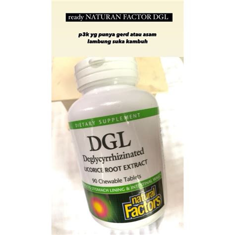 Jual Natural Factor Dgl Deglycyrrhizinated Licorice Root Extract 90