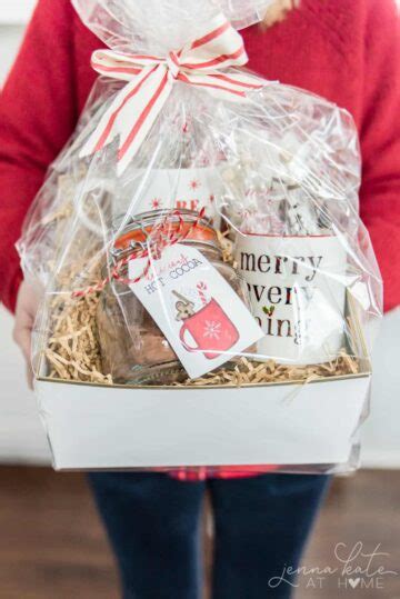 Homemade Hot Chocolate Mix Gift Basket Jenna Kate At Home