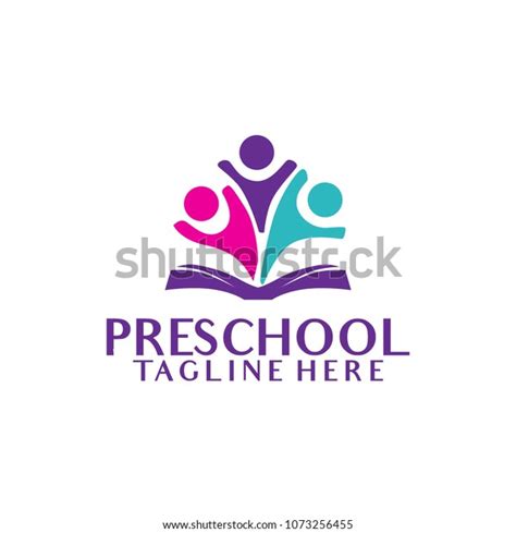 Preschool Logo Design Stock Vector (Royalty Free) 1073256455