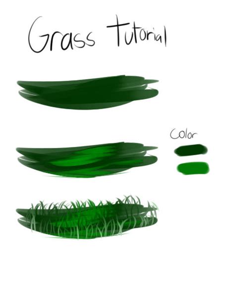 Grass Tutorial By Redartistic On Deviantart