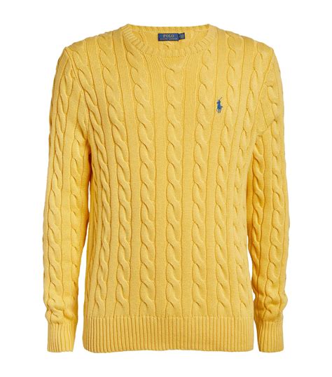 Polo Ralph Lauren Polo Pony Cable Knit Sweater Harrods Us