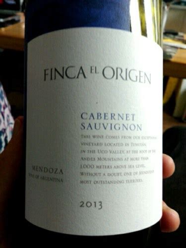 Finca El Origen Varietal Cabernet Sauvignon Vivino US