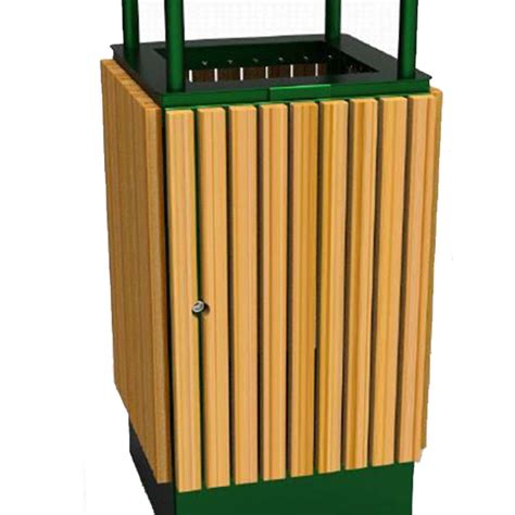 Outdoor Wooden Waste Bins