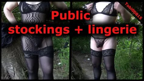 Walk In Naughty Lingerie At Public Gay Cruising Spot At Night No Clothes Tobi XHamster