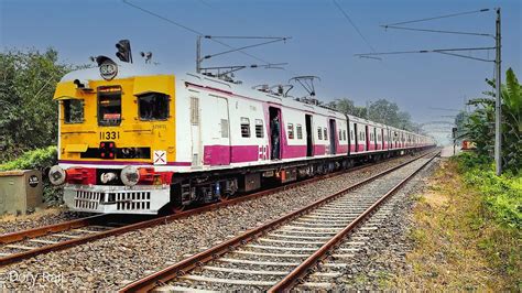 4K Newly Painted Electric Multiple Unit Local Train Popped Up In The